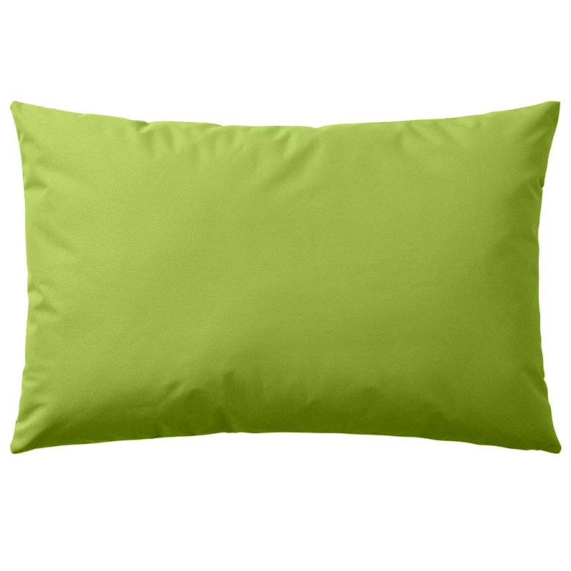 vidaXL Vankúše do exteriéru 4 ks jablkovo zelené 60x40 cm