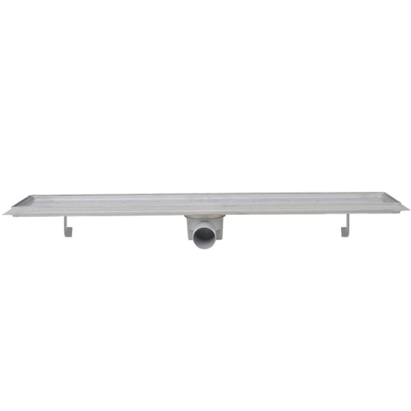 vidaXL Rovný sprchový odtok 2 ks 830x140 mm nehrdzavejúca oceľ