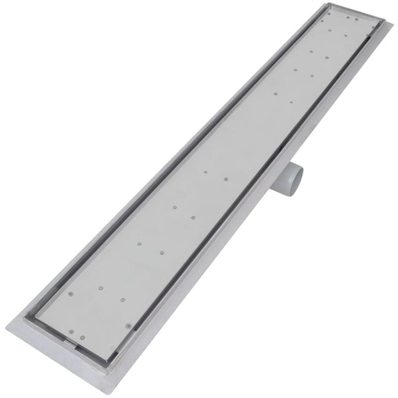 vidaXL Rovný sprchový odtok 2 ks 830x140 mm nehrdzavejúca oceľ