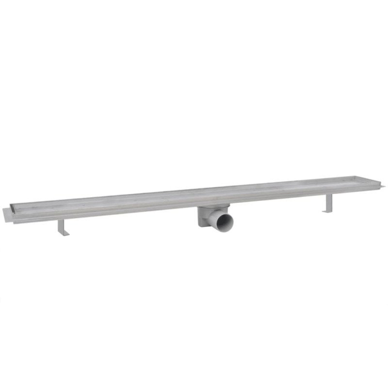 vidaXL Rovný sprchový odtok 2 ks 1030x140 mm nehrdzavejúca oceľ