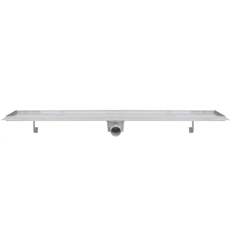 vidaXL Rovný sprchový odtok 2 ks 1030x140 mm nehrdzavejúca oceľ