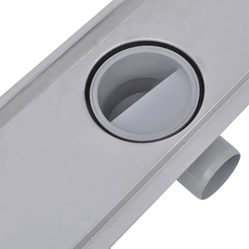 vidaXL Rovný sprchový odtok 2 ks 1030x140 mm nehrdzavejúca oceľ