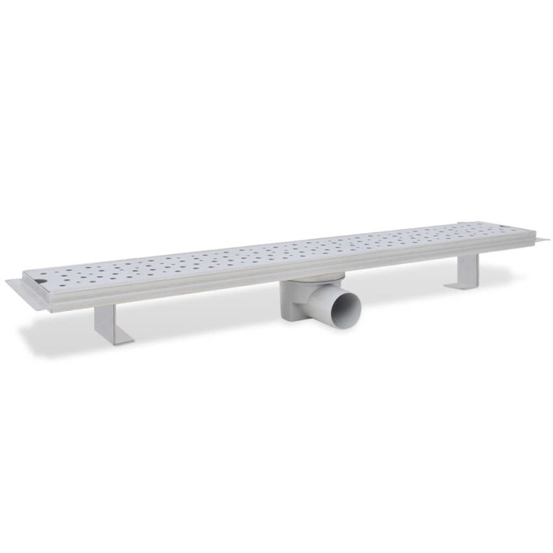 vidaXL Rovný sprchový odtok 2 ks s bublinkami 730x140 mm nehrdzavejúca oceľ