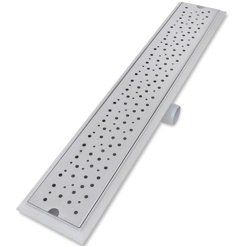 vidaXL Rovný sprchový odtok 2 ks s bublinkami 730x140 mm nehrdzavejúca oceľ