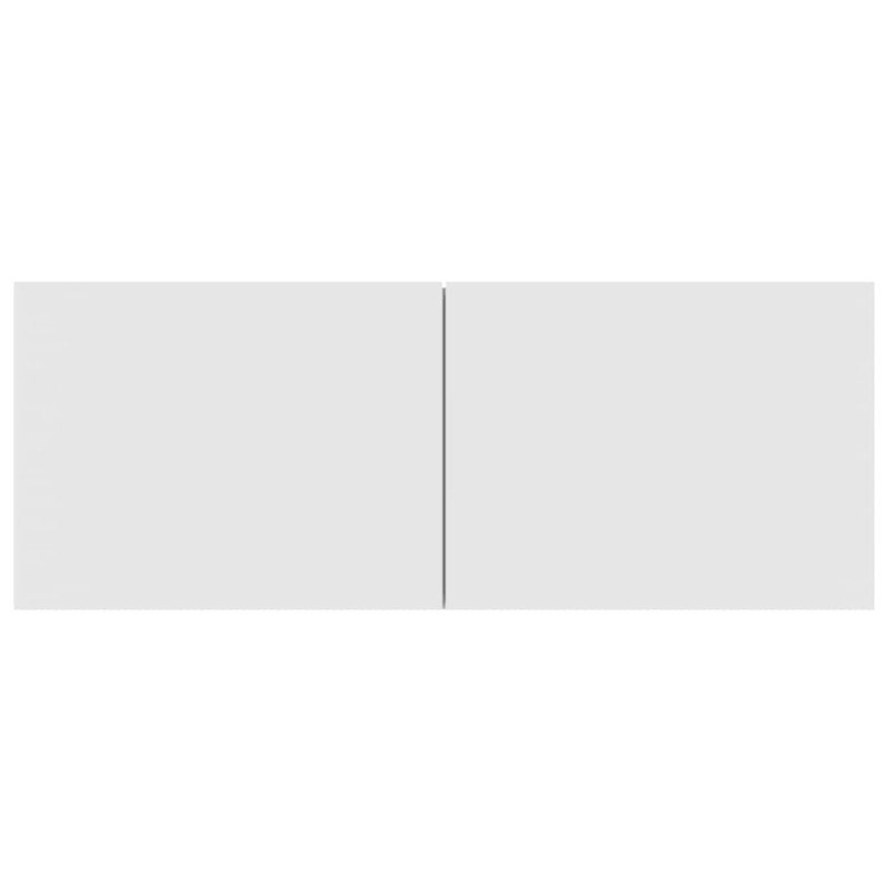 vidaXL Nástenná TV skrinka biela spracované drevo