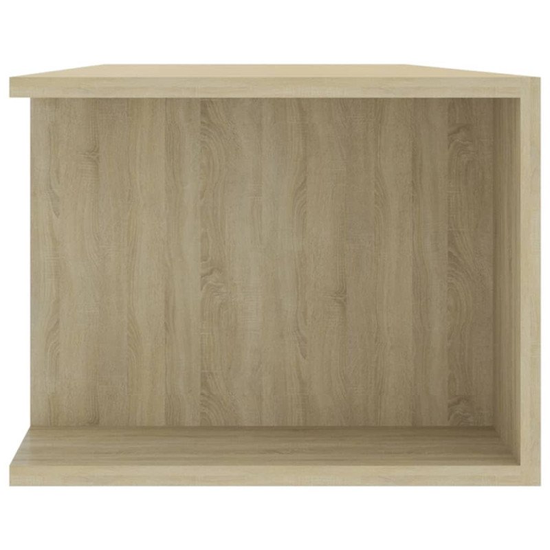 vidaXL TV skrinka s LED svetlami dub sonoma 135x39x30 cm