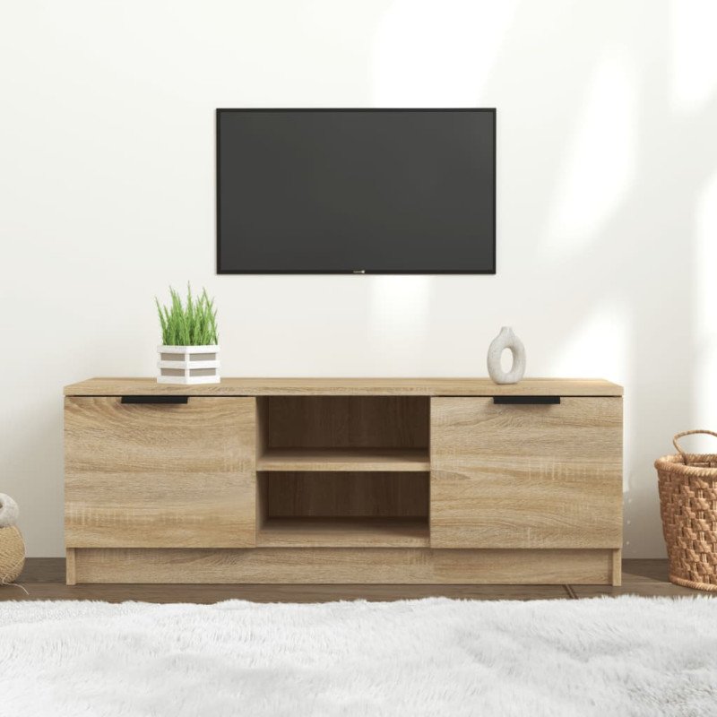 vidaXL TV skrinka, dub sonoma 102x35x36,5 cm, kompozitné drevo