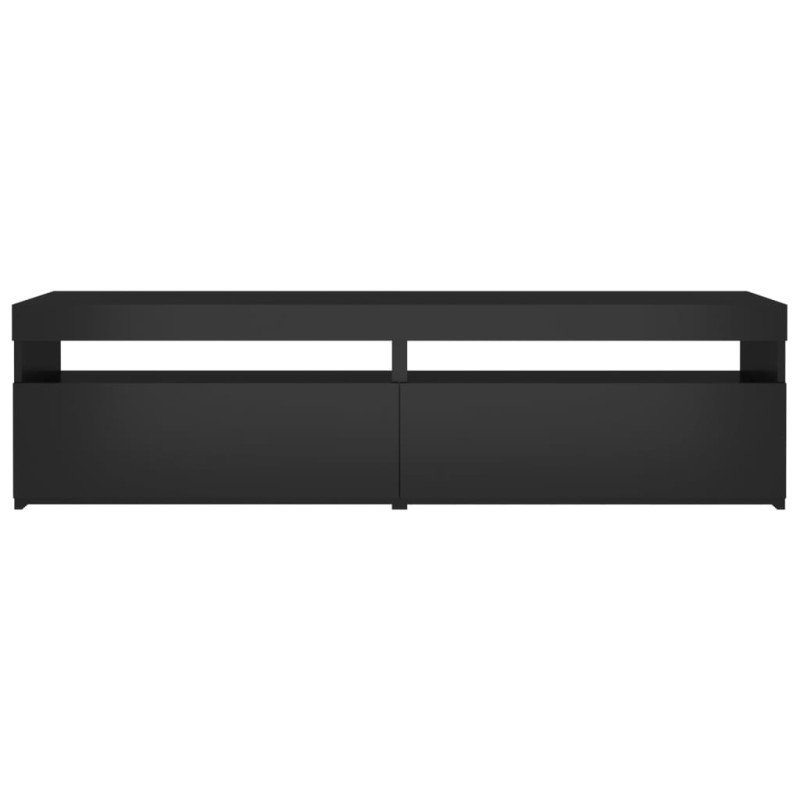vidaXL TV skrinky 2 ks s LED svetlami čierne 75x35x40 cm