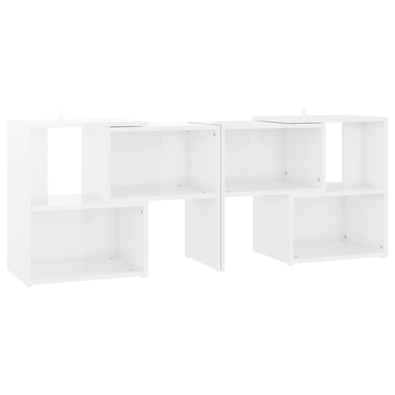 vidaXL TV skrinka, lesklá biela 104x30x52 cm, kompozitné drevo