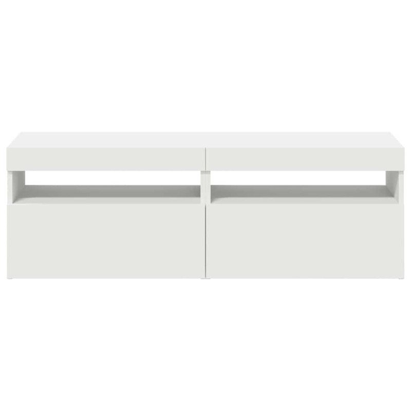vidaXL TV skrinky s LED svetlami biele 60x35x40 cm vidaXL TV skrinky s LED svetlami biele 60x35x40 cm