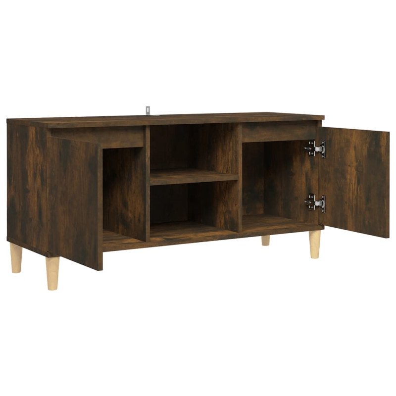 vidaXL TV stolík nohy z dreva farba dubu sonoma 103,5x35x50 cm