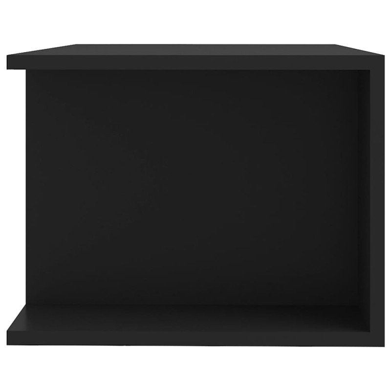 vidaXL TV skrinka s LED svetlami čierna 90x39x30 cm