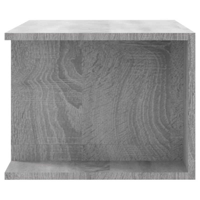 vidaXL TV skrinka s LED svetlami sivá sonoma 90x39x30 cm