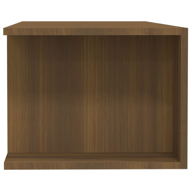 vidaXL TV skrinka s LED, hnedý dub 135x39x30 cm
