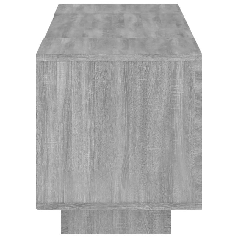 vidaXL TV skrinka s LED, sivý dub sonoma 160x35x40 cm