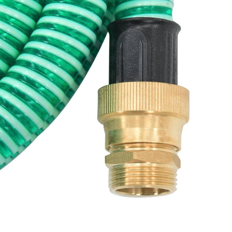 vidaXL Odsávacia hadica s mosadznými spojkami, zelená 1,1" 20 m, PVC