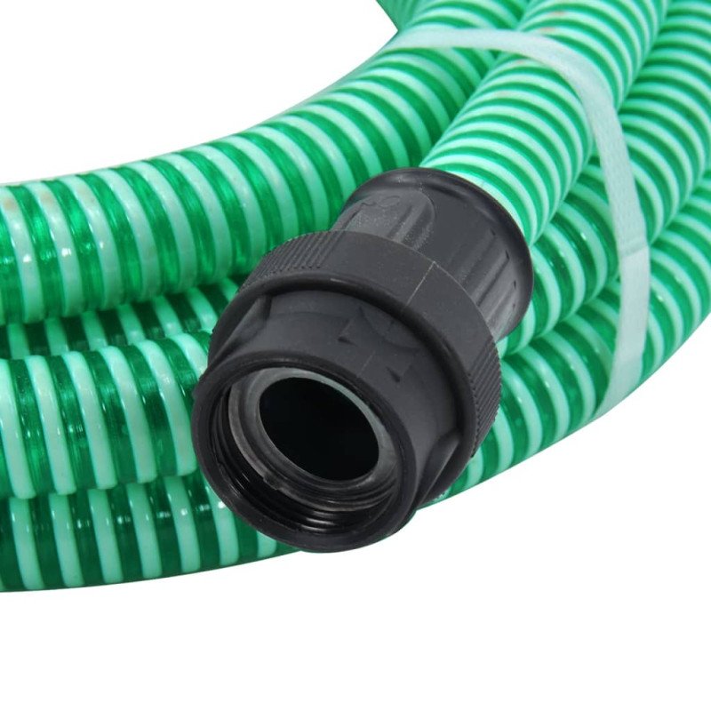 vidaXL Odsávacia hadica s PVC spojkami, zelená 1" 4 m, PVC