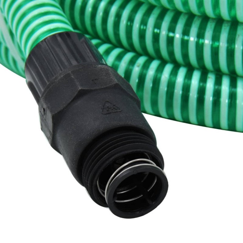 vidaXL Odsávacia hadica s PVC spojkami, zelená 1" 4 m, PVC