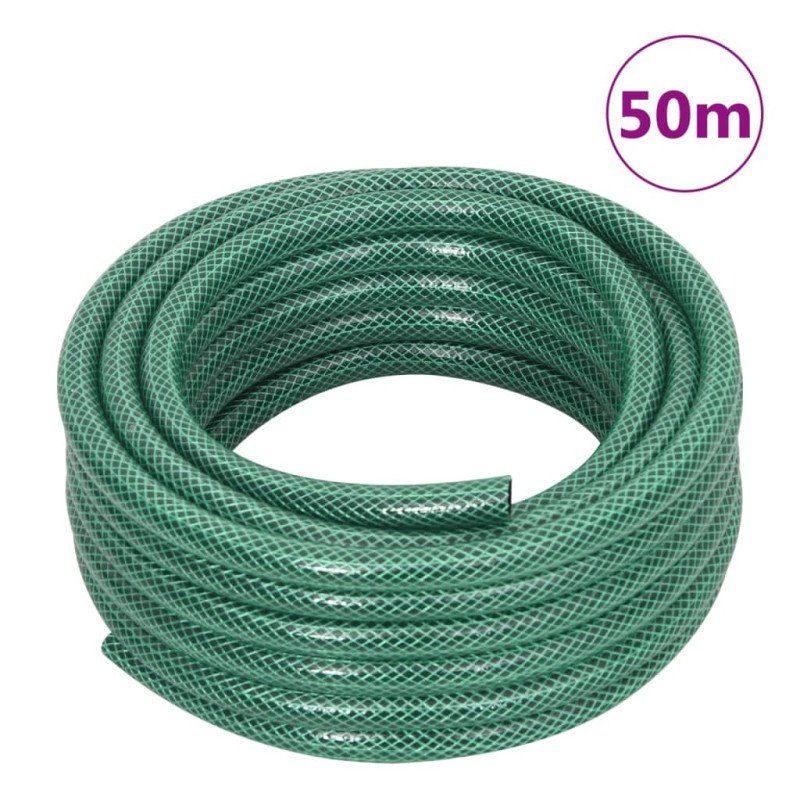 vidaXL Záhradná hadica, zelená 0,6" 50 m, PVC