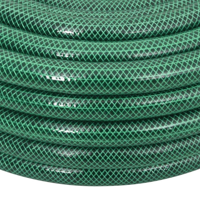 vidaXL Záhradná hadica so sadou armatúr, zelená 0,9" 30 m, PVC