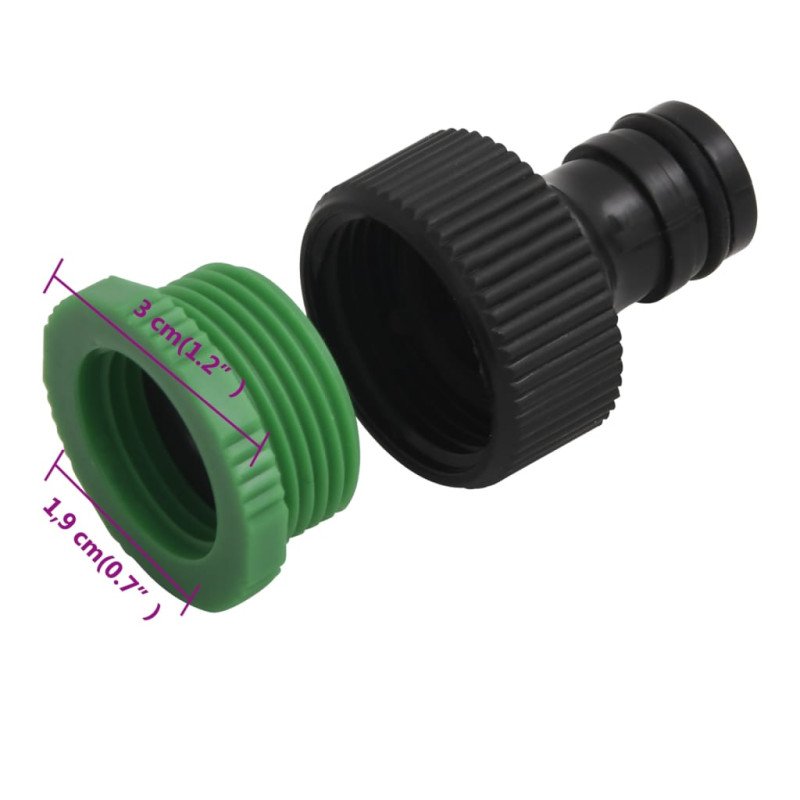 vidaXL Záhradná hadica so sadou armatúr, zelená 0,9" 20 m, PVC