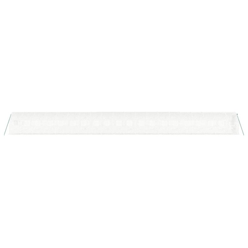 vidaXL Fóliovník s oceľovým rámom biely 40 m² 20x2x2 m