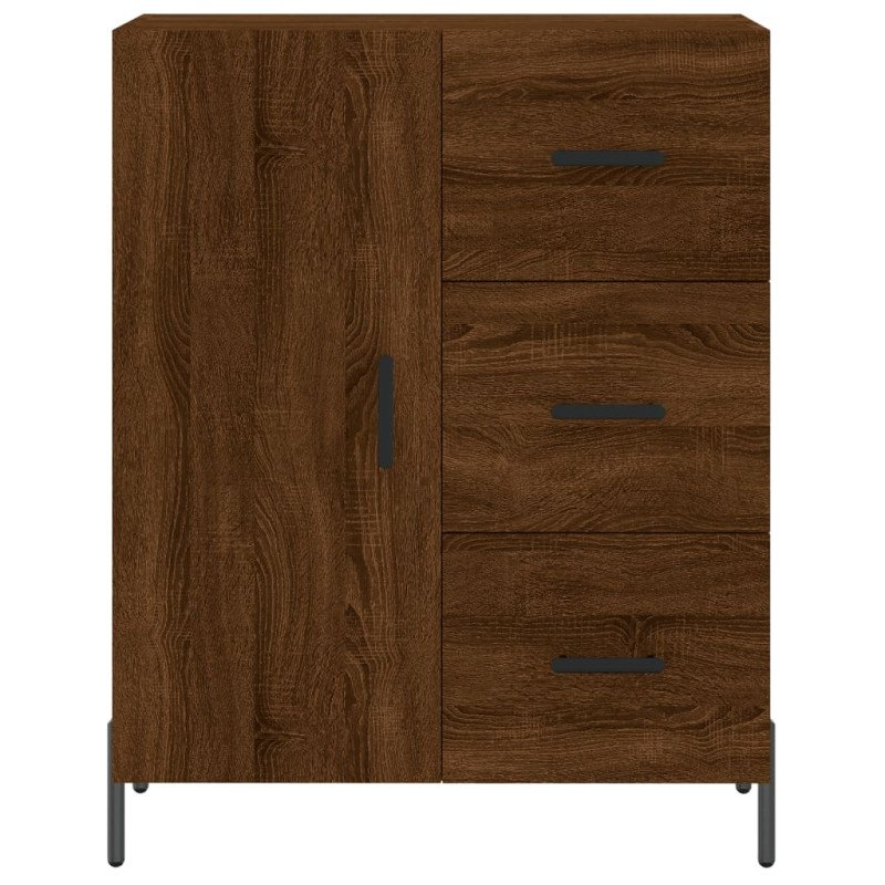 vidaXL Vysoká skrinka hnedý dub 69,5x34x180 cm spracované drevo