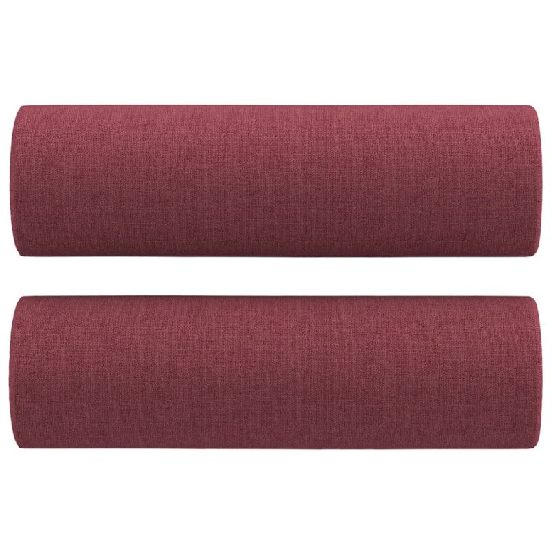 vidaXL 2-miestna pohovka s vankúšmi vínovočervená 120 cm látka