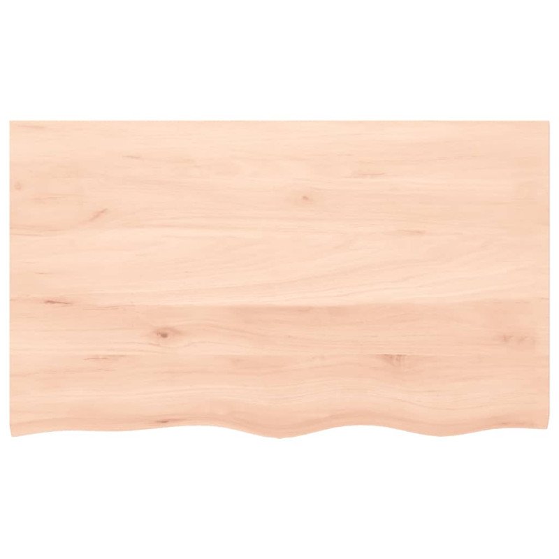 vidaXL Stolová doska 100x60x(2-4) cm neošetrený dubový masív