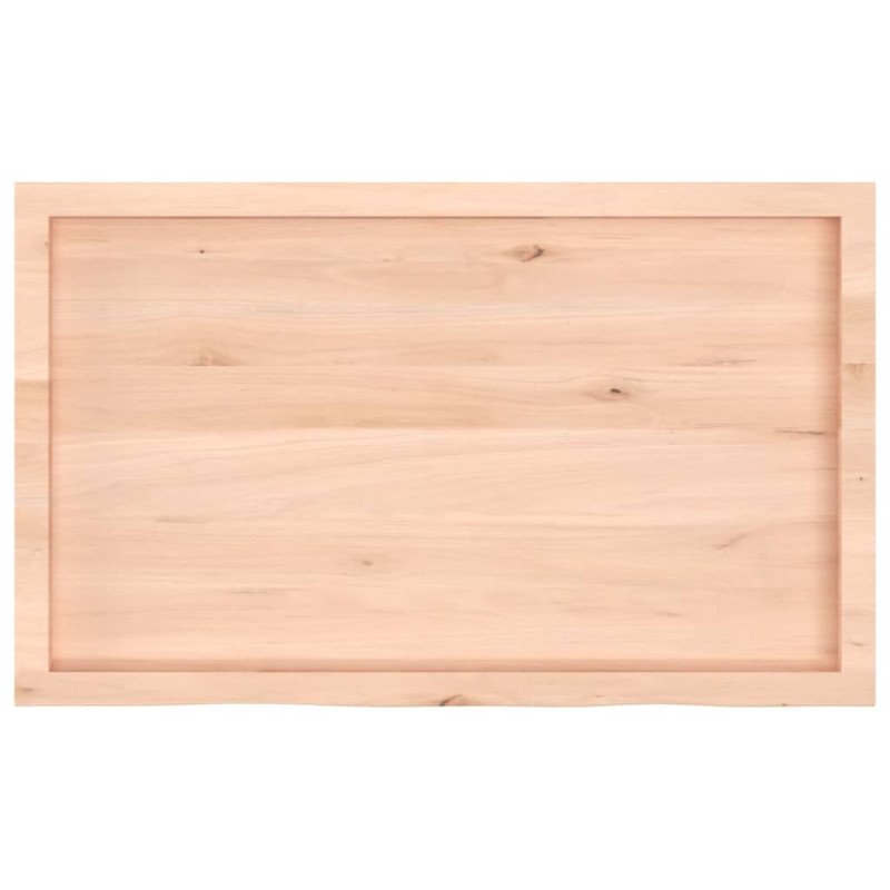 vidaXL Stolová doska 100x60x(2-4) cm neošetrený dubový masív