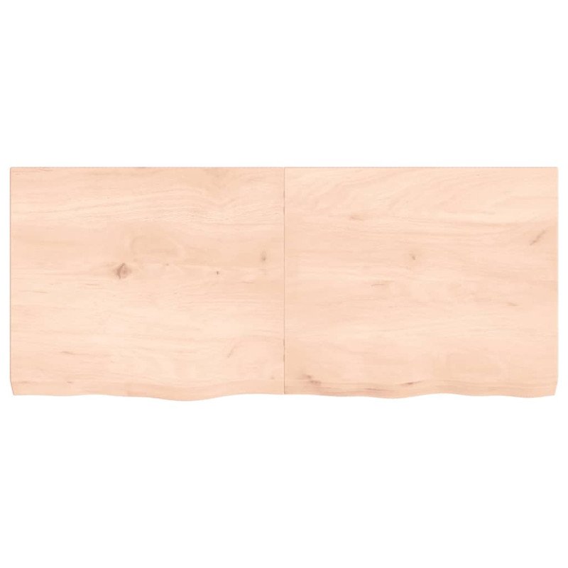vidaXL Stolová doska 140x60x(2-6) cm neošetrený dubový masív
