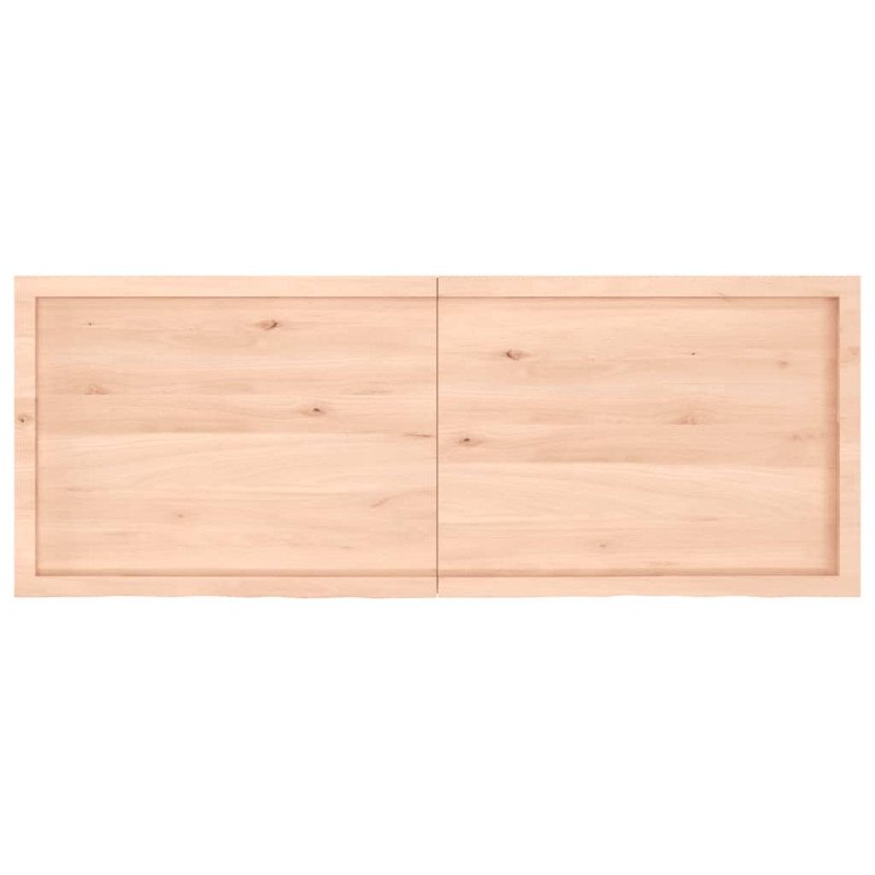 vidaXL Stolová doska 160x60x(2-6) cm neošetrený dubový masív