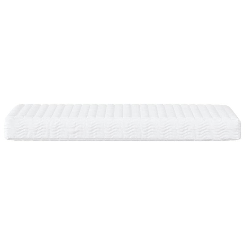 vidaXL Penový matrac biely 100x200 cm tvrdosť H2 H3