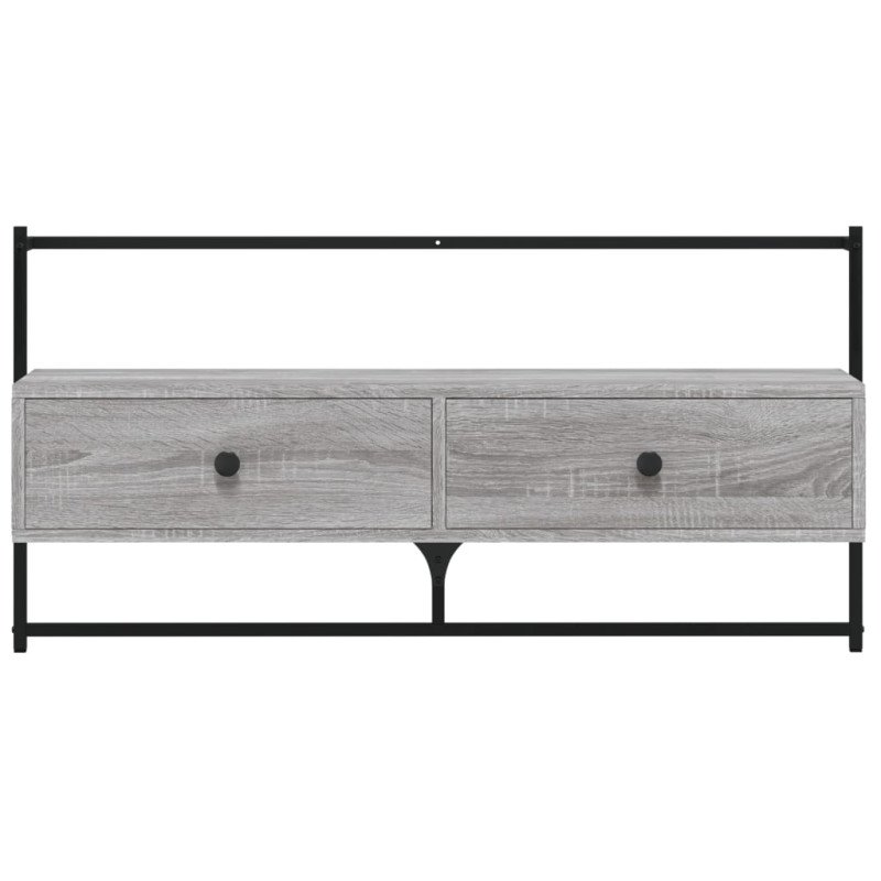 vidaXL TV skrinka nástenná sivá sonoma 100,5x30x51 cm kompozitné drevo