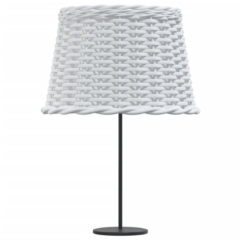 vidaXL Tienidlo na lampu biele Ø40x26 cm prútené