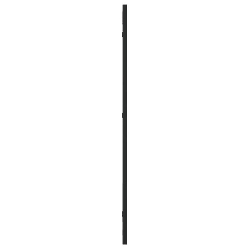 vidaXL Nástenné zrkadlo čierne 30x80 cm obdĺžnikové železné