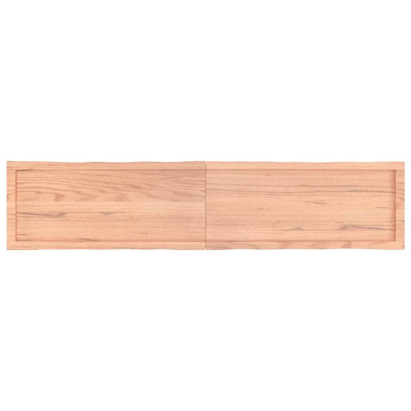 vidaXL Stolová doska svetlohnedá 180x40x(2-6)cm ošetrený masív hrany