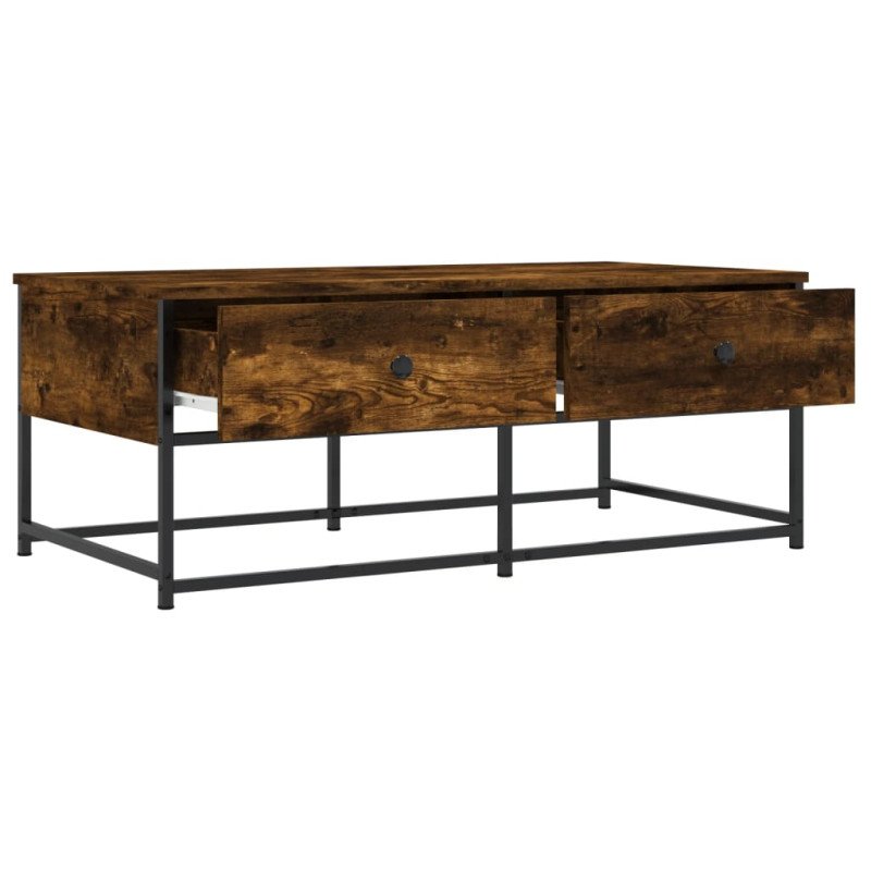 vidaXL Konferenčný stolík dymový dub 100x51x40 cm kompozitné drevo
