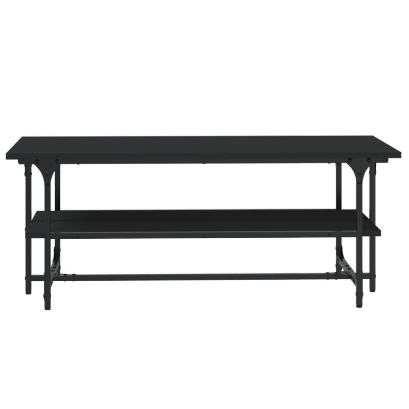 vidaXL Konferenčný stolík čierny 100x50x40 cm spracované drevo