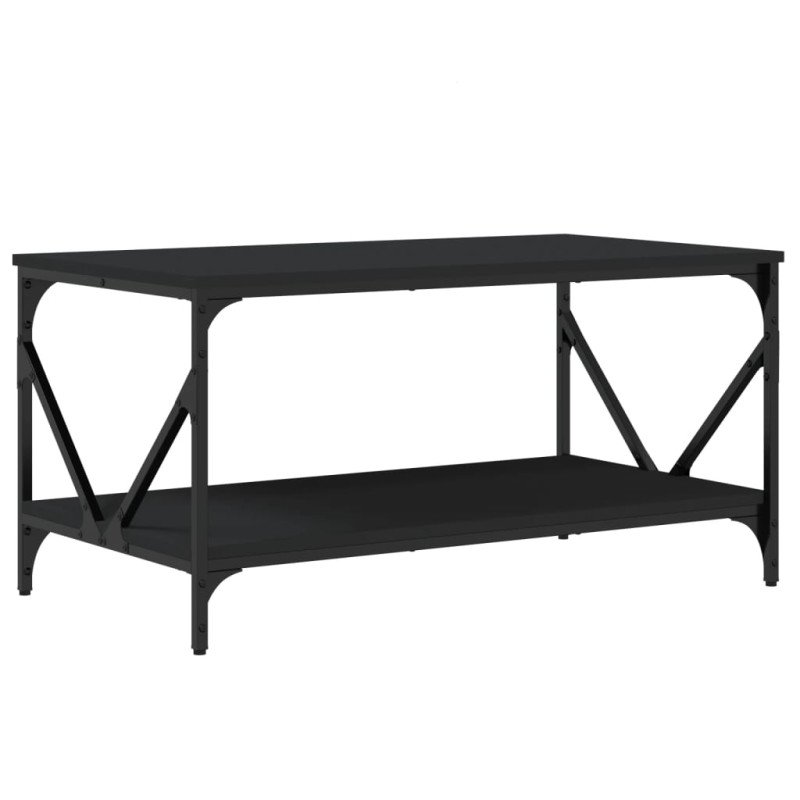 vidaXL Konferenčný stolík čierny 90x50x45 cm kompozitné drevo
