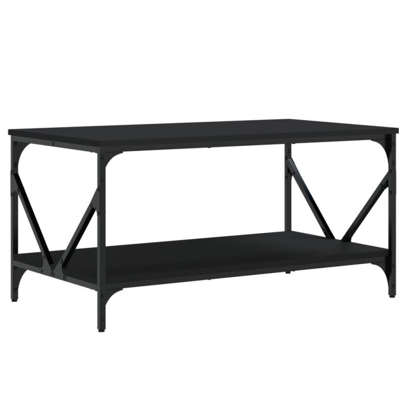 vidaXL Konferenčný stolík čierny 90x50x45 cm kompozitné drevo