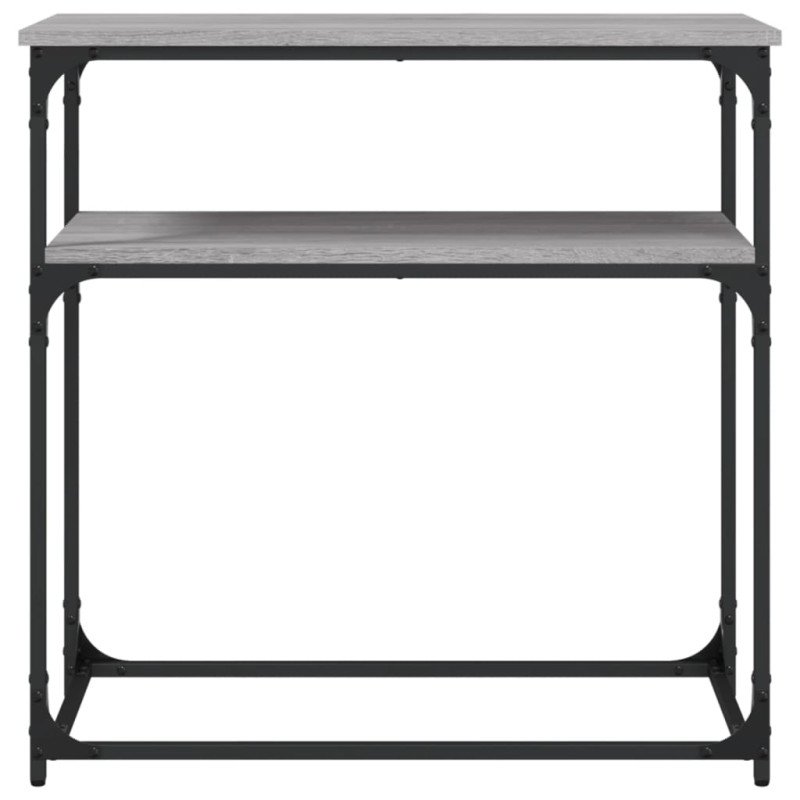 vidaXL Konzolový stolík sivý sonoma 75x35,5x75 cm kompozitné drevo