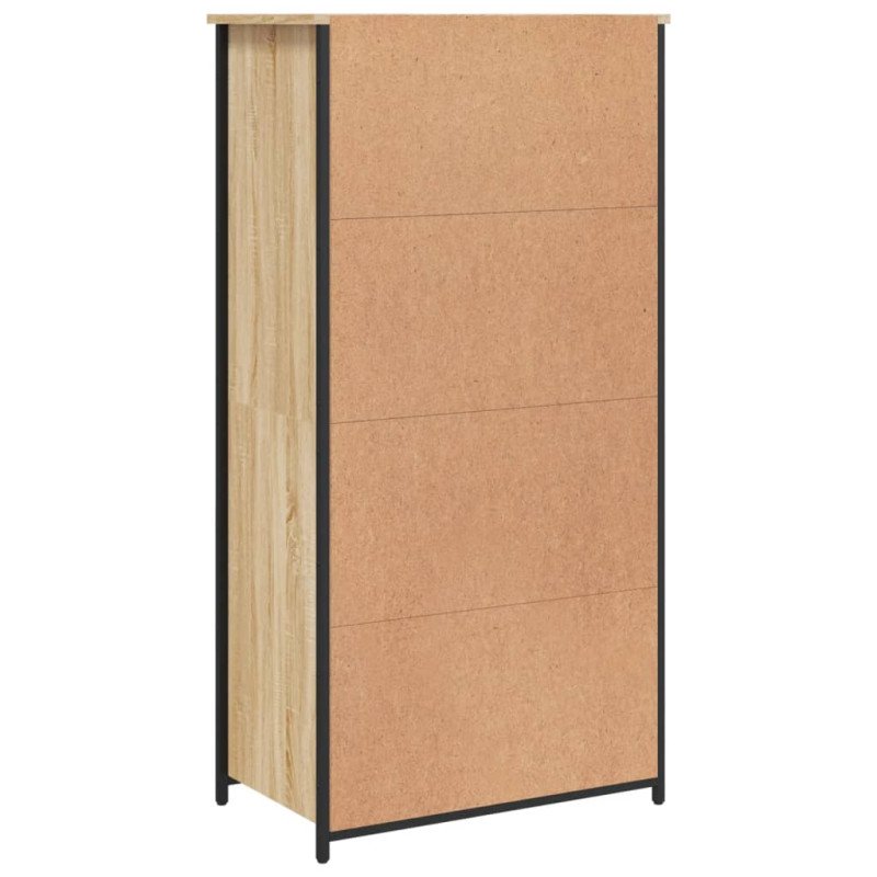 vidaXL Vysoká skrinka dub sonoma 62x36x121,5 cm kompozitné drevo