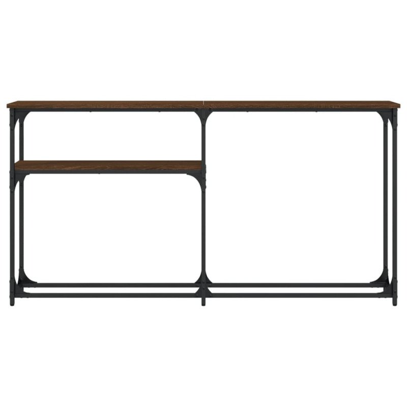 vidaXL Konzolový stolík hnedý dub 145x22,5x75 cm kompozitné drevo