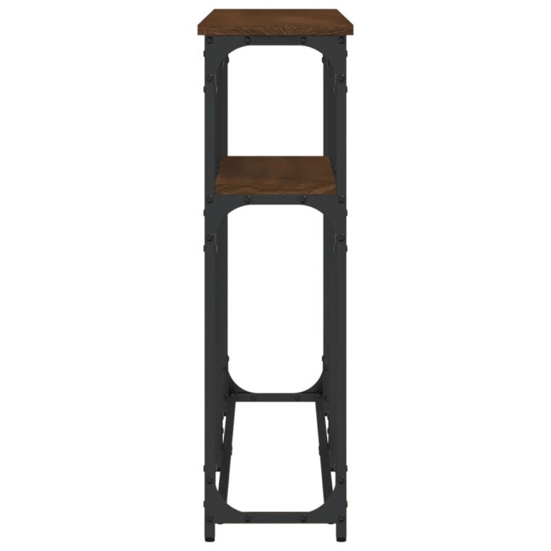 vidaXL Konzolový stolík hnedý dub 145x22,5x75 cm kompozitné drevo