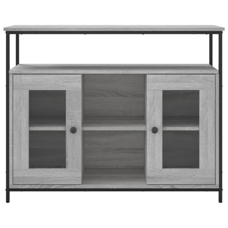 vidaXL Komoda sivá sonoma 100x35x80 cm kompozitné drevo