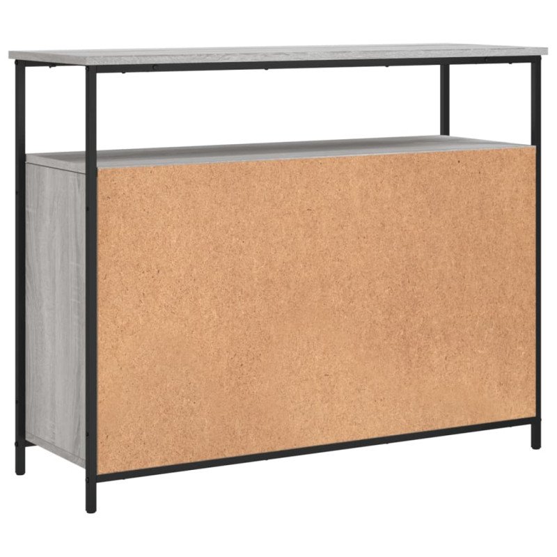 vidaXL Komoda sivá sonoma 100x35x80 cm kompozitné drevo