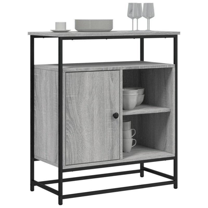 vidaXL Komoda sivá sonoma 69x35x80 cm kompozitné drevo