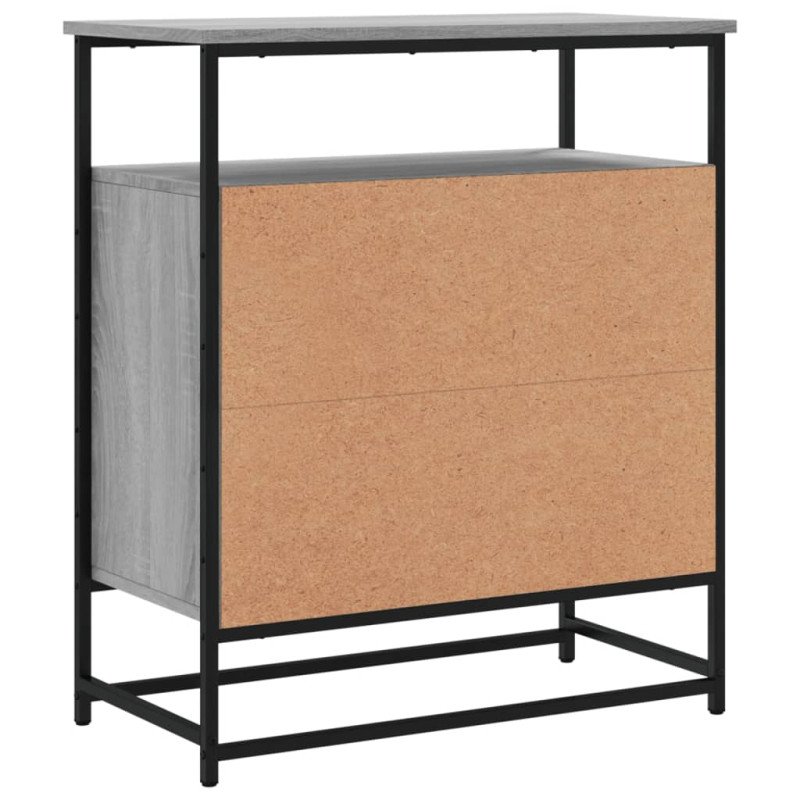 vidaXL Komoda sivá sonoma 69x35x80 cm kompozitné drevo