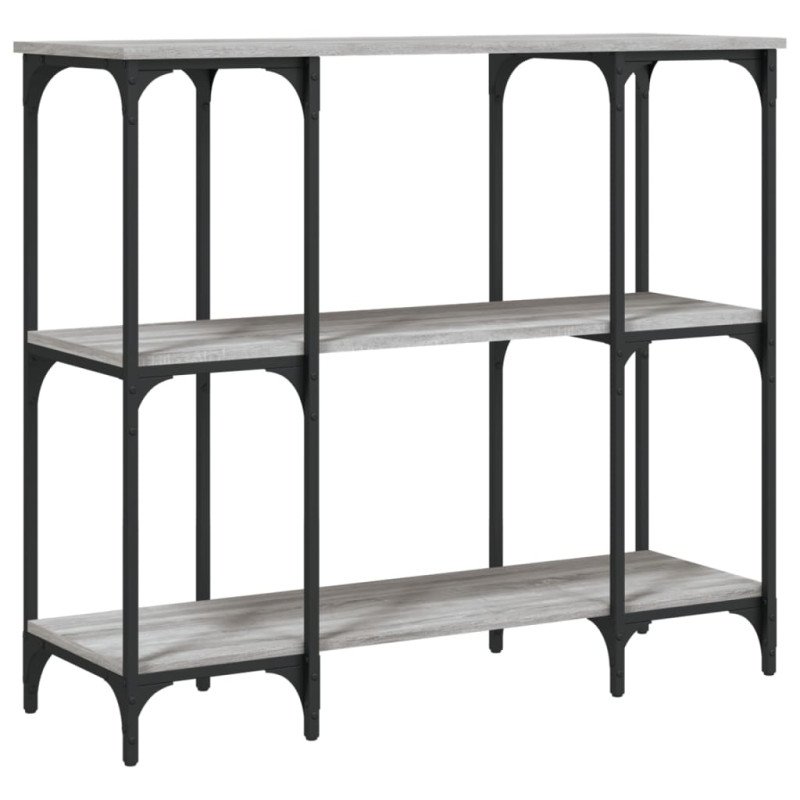 vidaXL Konzolový stolík sivý sonoma 102x35x90 cm kompozitné drevo